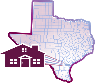Map showing the location of Sinton in Texas.
